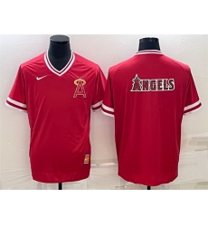 Men Los Angeles Angels Red Team Big Logo Cool Base Stitched Jersey Men Los Angeles Angels Red Team Big Logo Cool Base Stitched Jersey