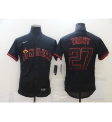 Men Los Angeles Angels of Anaheim 27 Mike Trout Lights Out Black Fashion Flexbase Nike Jersey Men Los Angeles Angels of Anaheim 27 Mike Trout Lights Out Black Fashion Flexbase Nike Jersey