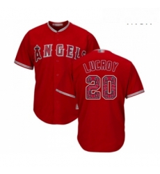 Mens Los Angeles Angels of Anaheim 20 Jonathan Lucroy Authentic Red Team Logo Fashion Cool Base Baseball Jersey Mens Los Angeles Angels of Anaheim 20 Jonathan Lucroy Authentic Red Team Logo Fashion Cool Base Baseball Jersey