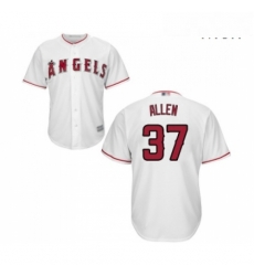 Mens Los Angeles Angels of Anaheim 37 Cody Allen Replica White Home Cool Base Baseball Jersey Mens Los Angeles Angels of Anaheim 37 Cody Allen Replica White Home Cool Base Baseball Jersey