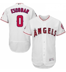 Mens Majestic Los Angeles Angels of Anaheim 0 Yunel Escobar White Flexbase Authentic Collection MLB Jersey Mens Majestic Los Angeles Angels of Anaheim 0 Yunel Escobar White Flexbase Authentic Collection MLB Jersey