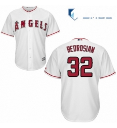 Mens Majestic Los Angeles Angels of Anaheim 32 Cam Bedrosian Replica White Home Cool Base MLB Jersey Mens Majestic Los Angeles Angels of Anaheim 32 Cam Bedrosian Replica White Home Cool Base MLB Jersey