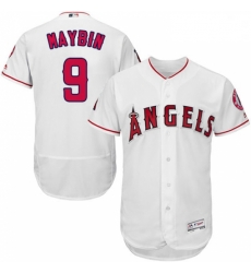 Mens Majestic Los Angeles Angels of Anaheim 9 Cameron Maybin White Flexbase Authentic Collection MLB Jersey Mens Majestic Los Angeles Angels of Anaheim 9 Cameron Maybin White Flexbase Authentic Collection MLB Jersey