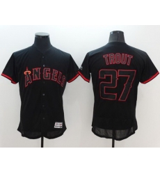 Women Los Angeles Angels 27 Mike Trout Black Fashion Stitched Baseball Jersey Women Los Angeles Angels 27 Mike Trout Black Fashion Stitched Baseball Jersey