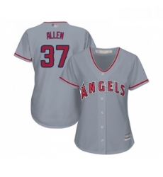Womens Los Angeles Angels of Anaheim 37 Cody Allen Replica Grey Road Cool Base Baseball Jersey Womens Los Angeles Angels of Anaheim 37 Cody Allen Replica Grey Road Cool Base Baseball Jersey
