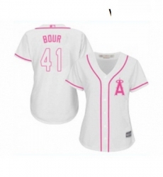 Womens Los Angeles Angels of Anaheim 41 Justin Bour Replica White Fashion Cool Base Baseball Jersey Womens Los Angeles Angels of Anaheim 41 Justin Bour Replica White Fashion Cool Base Baseball Jersey