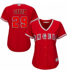 Womens Majestic Los Angeles Angels of Anaheim 29 Rod Carew Replica Red Alternate MLB Jersey Womens Majestic Los Angeles Angels of Anaheim 29 Rod Carew Replica Red Alternate MLB Jersey