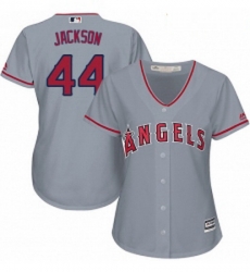 Womens Majestic Los Angeles Angels of Anaheim 44 Reggie Jackson Authentic Grey Road Cool Base MLB Jersey Womens Majestic Los Angeles Angels of Anaheim 44 Reggie Jackson Authentic Grey Road Cool Base MLB Jersey