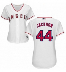 Womens Majestic Los Angeles Angels of Anaheim 44 Reggie Jackson Authentic White Home Cool Base MLB Jersey Womens Majestic Los Angeles Angels of Anaheim 44 Reggie Jackson Authentic White Home Cool Base MLB Jersey