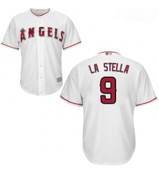 Angels #9 Tommy La Stella White Cool Base Stitched Youth Baseball Jersey Angels #9 Tommy La Stella White Cool Base Stitched Youth Baseball Jersey