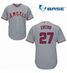 Youth Majestic Los Angeles Angels of Anaheim 27 Darin Erstad Replica Grey Road Cool Base MLB Jersey Youth Majestic Los Angeles Angels of Anaheim 27 Darin Erstad Replica Grey Road Cool Base MLB Jersey