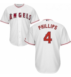 Youth Majestic Los Angeles Angels of Anaheim 4 Brandon Phillips Authentic White Home Cool Base MLB Jersey Youth Majestic Los Angeles Angels of Anaheim 4 Brandon Phillips Authentic White Home Cool Base MLB Jersey