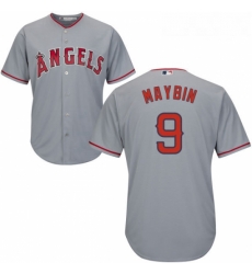 Youth Majestic Los Angeles Angels of Anaheim 9 Cameron Maybin Replica Grey Road Cool Base MLB Jersey Youth Majestic Los Angeles Angels of Anaheim 9 Cameron Maybin Replica Grey Road Cool Base MLB Jersey