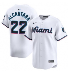 Men Miami Marlins 22 Sandy Alcantara White 2024 Home Limited Stitched Baseball Jersey Men Miami Marlins 22 Sandy Alcantara White 2024 Home Limited Stitched Baseball Jersey