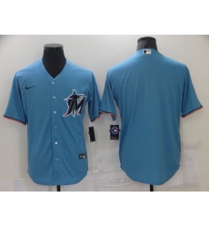 Men Nike Miami Marlins Blue Blank Baseball Stitched Jersey Men Nike Miami Marlins Blue Blank Baseball Stitched Jersey