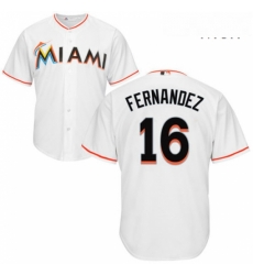 Mens Majestic Miami Marlins 16 Jose Fernandez Replica White Home Cool Base MLB Jersey Mens Majestic Miami Marlins 16 Jose Fernandez Replica White Home Cool Base MLB Jersey