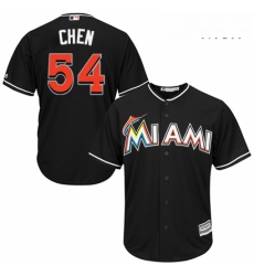 Mens Majestic Miami Marlins 54 Wei Yin Chen Replica Black Alternate 2 Cool Base MLB Jersey Mens Majestic Miami Marlins 54 Wei Yin Chen Replica Black Alternate 2 Cool Base MLB Jersey