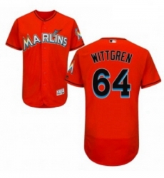 Mens Majestic Miami Marlins 64 Nick Wittgren Orange Alternate Flex Base Authentic Collection MLB Jersey Mens Majestic Miami Marlins 64 Nick Wittgren Orange Alternate Flex Base Authentic Collection MLB Jersey