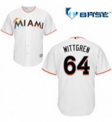 Mens Majestic Miami Marlins 64 Nick Wittgren Replica White Home Cool Base MLB Jersey Mens Majestic Miami Marlins 64 Nick Wittgren Replica White Home Cool Base MLB Jersey