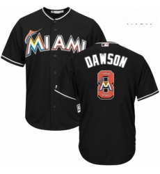 Mens Majestic Miami Marlins 8 Andre Dawson Authentic Black Team Logo Fashion Cool Base MLB Jersey Mens Majestic Miami Marlins 8 Andre Dawson Authentic Black Team Logo Fashion Cool Base MLB Jersey