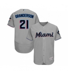 Mens Miami Marlins 21 Curtis Granderson Grey Road Flex Base Authentic Collection Baseball Jersey Mens Miami Marlins 21 Curtis Granderson Grey Road Flex Base Authentic Collection Baseball Jersey