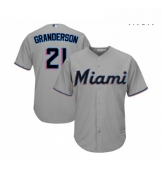 Mens Miami Marlins 21 Curtis Granderson Replica Grey Road Cool Base Baseball Jersey Mens Miami Marlins 21 Curtis Granderson Replica Grey Road Cool Base Baseball Jersey