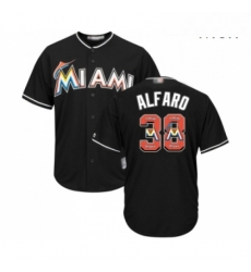 Mens Miami Marlins 38 Jorge Alfaro Authentic Black Team Logo Fashion Cool Base Baseball Jersey Mens Miami Marlins 38 Jorge Alfaro Authentic Black Team Logo Fashion Cool Base Baseball Jersey