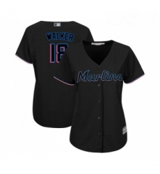 Womens Miami Marlins 18 Neil Walker Replica Black Alternate 2 Cool Base Baseball Jersey Womens Miami Marlins 18 Neil Walker Replica Black Alternate 2 Cool Base Baseball Jersey