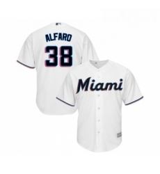Youth Miami Marlins 38 Jorge Alfaro Replica White Home Cool Base Baseball Jersey Youth Miami Marlins 38 Jorge Alfaro Replica White Home Cool Base Baseball Jersey