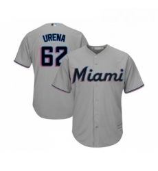 Youth Miami Marlins 62 Jose Urena Replica Grey Road Cool Base Baseball Jersey Youth Miami Marlins 62 Jose Urena Replica Grey Road Cool Base Baseball Jersey