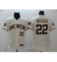 Brewers 22 Christian Yelich Cream Nike 2020 Flexbase Jersey 2 Brewers 22 Christian Yelich Cream Nike 2020 Flexbase Jersey 2