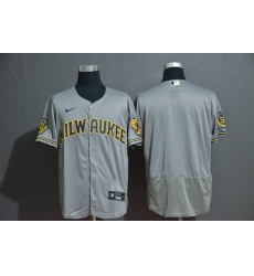 Brewers Blank Gray Nike 2020 Flexbase Jersey Brewers Blank Gray Nike 2020 Flexbase Jersey