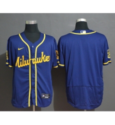 Brewers Blank Royal Nike 2020 Flexbase Jerseys Brewers Blank Royal Nike 2020 Flexbase Jerseys