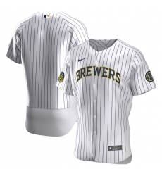 Brewers Blank White Nike 2020 Flexbase Jersey Brewers Blank White Nike 2020 Flexbase Jersey