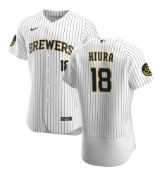 Men Milwaukee Brewers 18 Keston Hiura Men Nike White Home 2020 Flex Base Player MLB Jersey Men Milwaukee Brewers 18 Keston Hiura Men Nike White Home 2020 Flex Base Player MLB Jersey