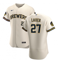 Men Milwaukee Brewers 27 Eric Lauer Men Nike Cream Home 2020 Flex Base Player MLB Jersey Men Milwaukee Brewers 27 Eric Lauer Men Nike Cream Home 2020 Flex Base Player MLB Jersey