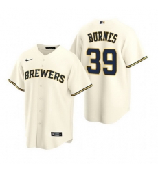 Men Milwaukee Brewers 39 Corbin Burnes Cream Cool Base Stitched jersey Men Milwaukee Brewers 39 Corbin Burnes Cream Cool Base Stitched jersey