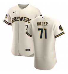 Men Milwaukee Brewers 71 Josh Hader Men Nike Cream Home 2020 Flex Base Player MLB Jersey Men Milwaukee Brewers 71 Josh Hader Men Nike Cream Home 2020 Flex Base Player MLB Jersey