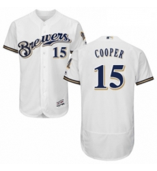 Mens Majestic Milwaukee Brewers 15 Cecil Cooper Navy Blue Alternate Flex Base Authentic Collection MLB Jersey Mens Majestic Milwaukee Brewers 15 Cecil Cooper Navy Blue Alternate Flex Base Authentic Collection MLB Jersey
