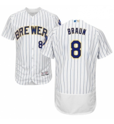 Mens Majestic Milwaukee Brewers 8 Ryan Braun White Home Flex Base Authentic Collection MLB Jersey Mens Majestic Milwaukee Brewers 8 Ryan Braun White Home Flex Base Authentic Collection MLB Jersey