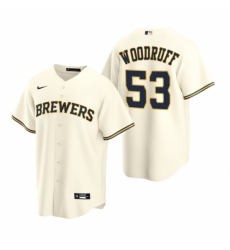 Mens Nike Milwaukee Brewers 53 Brandon Woodruff Cream Home Stitched Baseball Jersey Mens Nike Milwaukee Brewers 53 Brandon Woodruff Cream Home Stitched Baseball Jersey