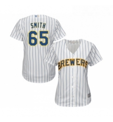 Womens Milwaukee Brewers 65 Burch Smith Replica White Home Cool Base Baseball Jersey Womens Milwaukee Brewers 65 Burch Smith Replica White Home Cool Base Baseball Jersey