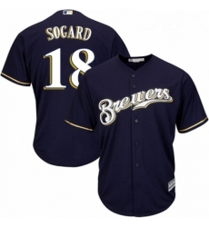 Youth Majestic Milwaukee Brewers 18 Eric Sogard Authentic White Alternate Cool Base MLB Jersey Youth Majestic Milwaukee Brewers 18 Eric Sogard Authentic White Alternate Cool Base MLB Jersey