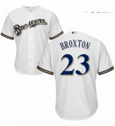 Youth Majestic Milwaukee Brewers 23 Keon Broxton Authentic Navy Blue Alternate Cool Base MLB Jersey Youth Majestic Milwaukee Brewers 23 Keon Broxton Authentic Navy Blue Alternate Cool Base MLB Jersey