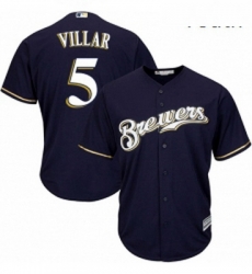 Youth Majestic Milwaukee Brewers 5 Jonathan Villar Replica Navy Blue Alternate Cool Base MLB Jersey Youth Majestic Milwaukee Brewers 5 Jonathan Villar Replica Navy Blue Alternate Cool Base MLB Jersey