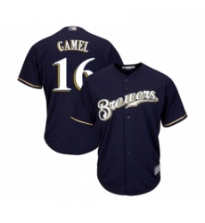 Youth Milwaukee Brewers 16 Ben Gamel Replica Navy Blue Alternate Cool Base Baseball Jersey Youth Milwaukee Brewers 16 Ben Gamel Replica Navy Blue Alternate Cool Base Baseball Jersey