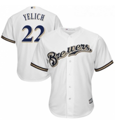 Youth Milwaukee Brewers 22 Christian Yelich White Cool Base Stitched MLB Jersey Youth Milwaukee Brewers 22 Christian Yelich White Cool Base Stitched MLB Jersey