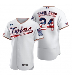 Men Minnesota Twins 24 Josh Donaldson Men Nike White Fluttering USA Flag Limited Edition Flex Base MLB Jersey Men Minnesota Twins 24 Josh Donaldson Men Nike White Fluttering USA Flag Limited Edition Flex Base MLB Jersey
