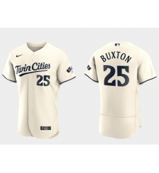 Men Minnesota Twins 25 Byron Buxton 2023 Cream Flex Base Stitched Jersey Men Minnesota Twins 25 Byron Buxton 2023 Cream Flex Base Stitched Jersey