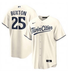 Men Minnesota Twins 25 Byron Buxton Cream Cool Base Stitched Baseball Jersey Men Minnesota Twins 25 Byron Buxton Cream Cool Base Stitched Baseball Jersey